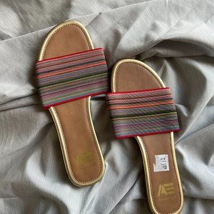 American Eagle Womens Sandals, Size 8 Multicolor